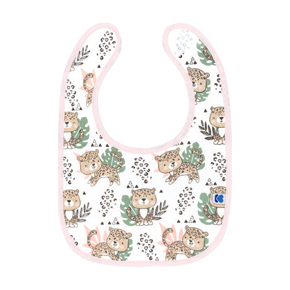 Kikka Boo de algodão Babadores Savanna Pink 3Pk