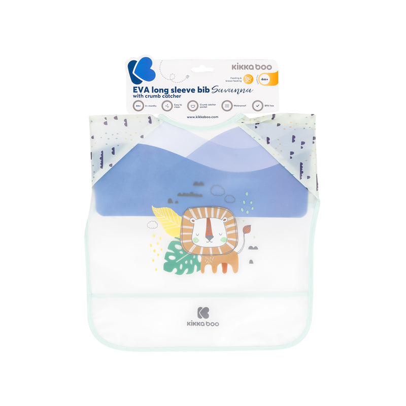 Kikka Boo Eva comprida de manga Babador com Catcher Savanna Menta