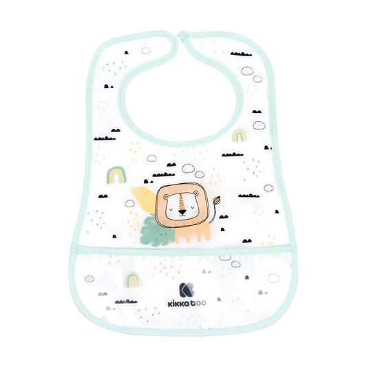 Babero Kikka Boo Eva Terry con recogedor Savanna Mint, paquete de 3