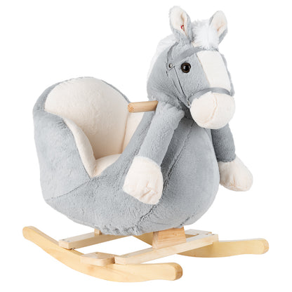 Kikka Boo de balanço Brinquedo com assento e som de cinza cavalo