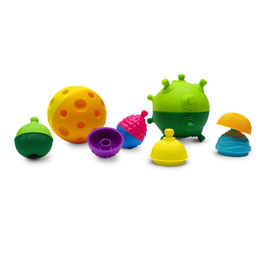 Lalaboom 2 Bolas Sensoriales y 4 Cuentas Educativas