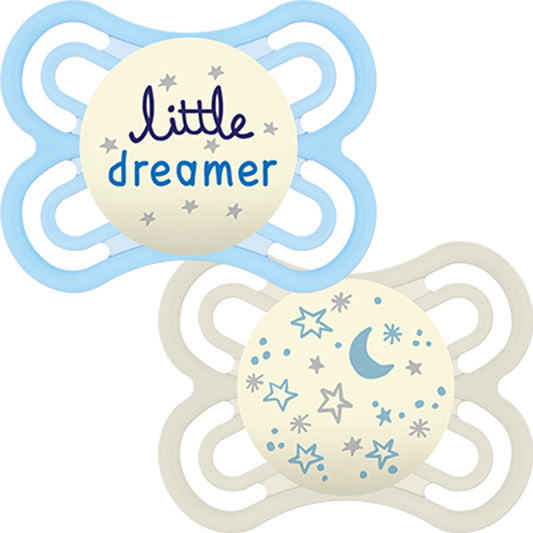 MAM Perfect Night Chupeta 0m + 2Pk ( Cores variadas )
