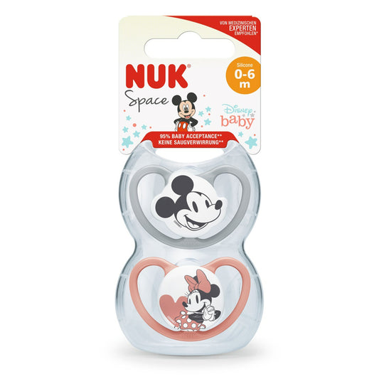 NUK Disney Chupetas de  0-6m Rose 2Pk