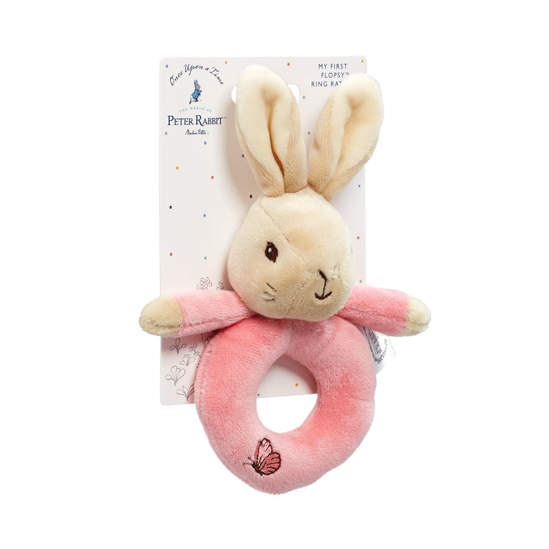 Pendientes sonajero de peluche Peter Rabbit &amp; Flopsy Bunny