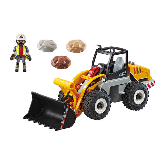Playmobil City Action 70445 Construcción Cargador Frontal con Cuchara Móvil