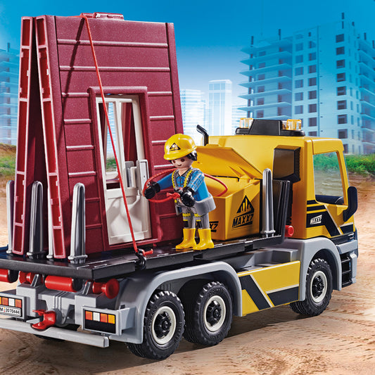 PLAYMOBIL City Action 70444 Camión de Construcción con Remolque Volquete