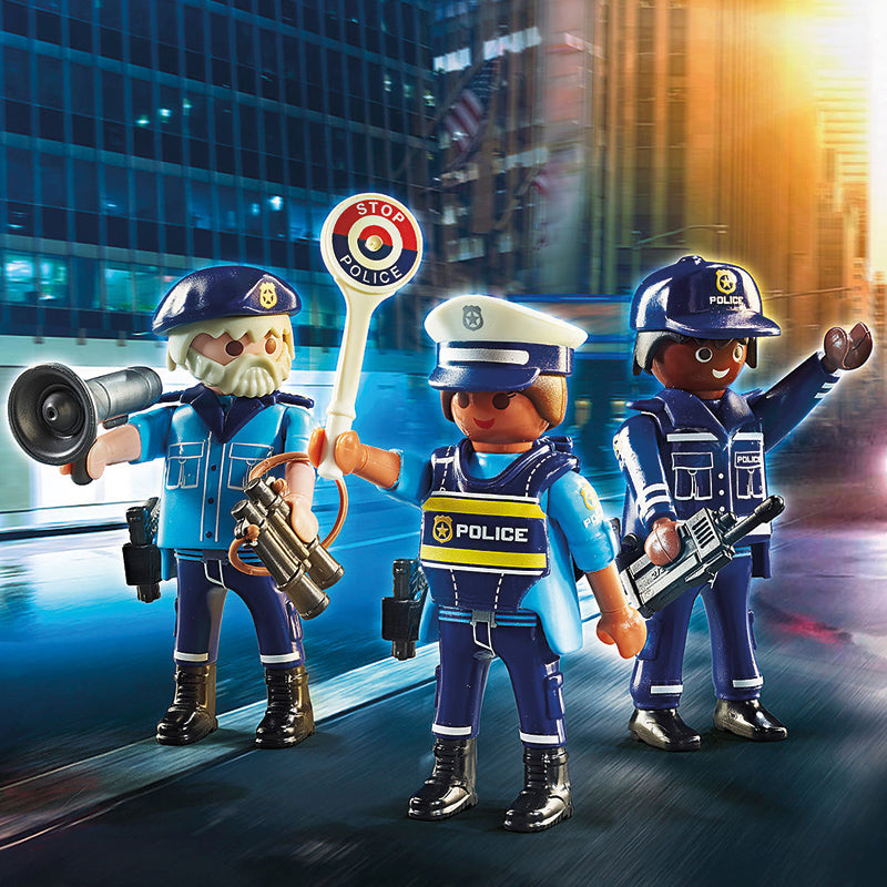 Playmobil 70669 - Conjunto de bonecos de ação da policia.