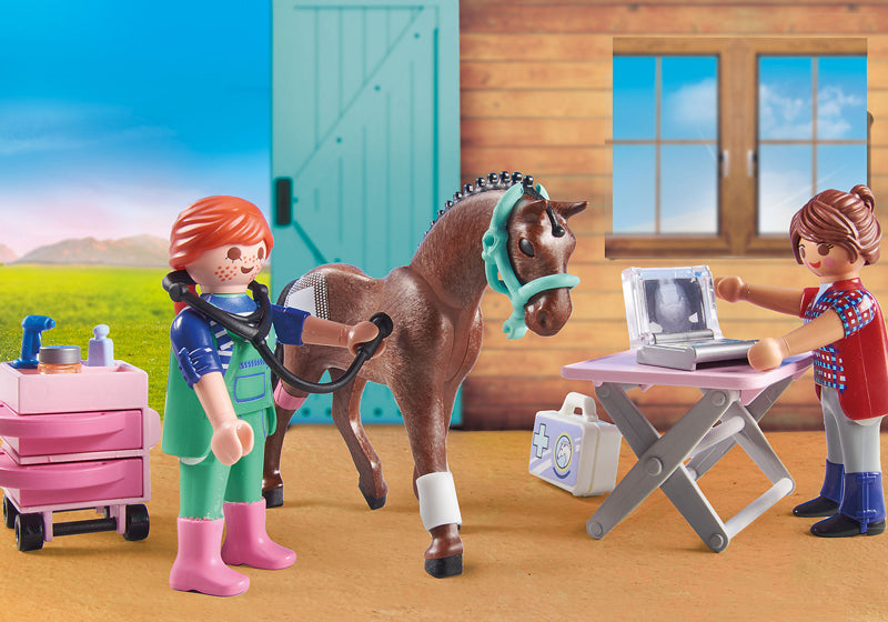 Playmobil 71241 Granja Veterinaria De Caballos