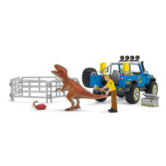 Schleich - Veículo off-road com posto avançado Dino