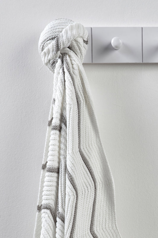 Silvercloud Chevron - Xale Creme/Cinza