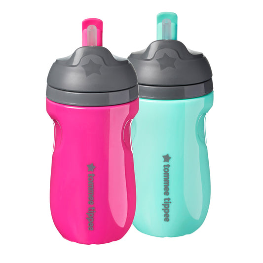 Tommee Tippee biberón con pajita 12m+ 2Pk