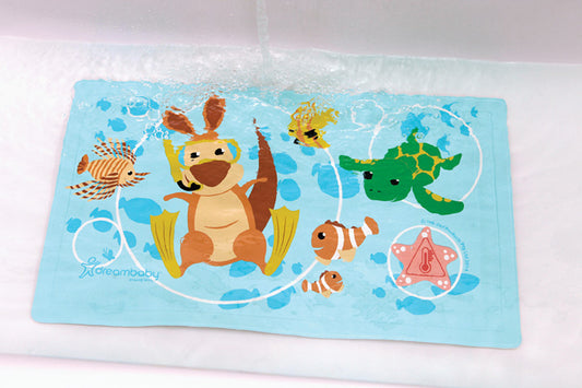 Dreambaby Tapete de banho antiderrapante com indicador de detecção de calor