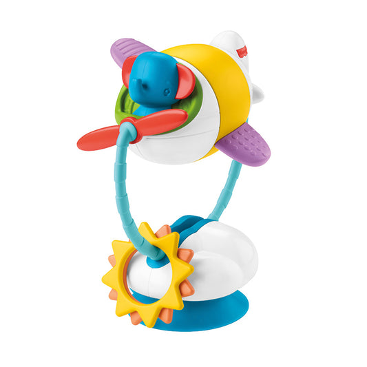 Fisher-Price - Brinquedo com ventosa de avião voador e giratório