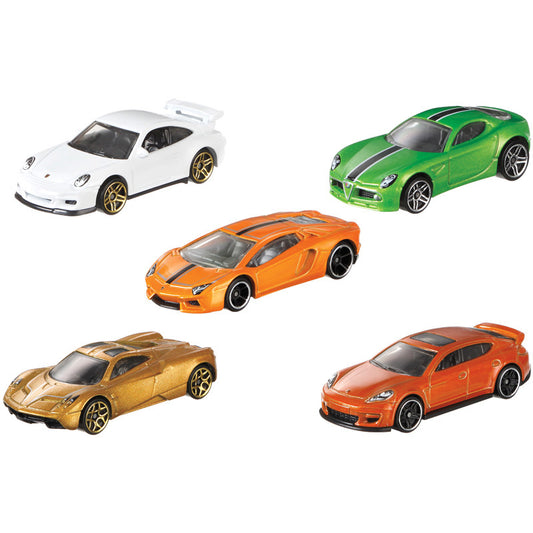 Kit de Coches Coleccionables Hot Wheels con 5 Unidades (los modelos pueden variar)