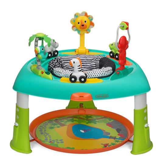 Infantino Sit, Spin & Stand Entertainer, assento 360 e mesa de atividades