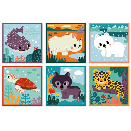 Janod - WWF 9 Animal Blocks