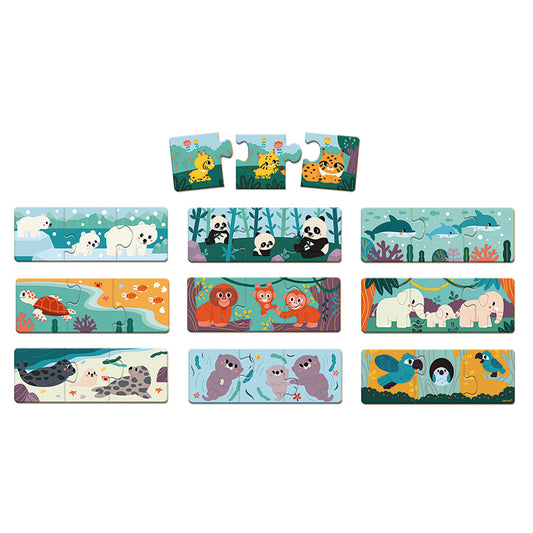 Janod - Animals Puzzle - Matching Board Game