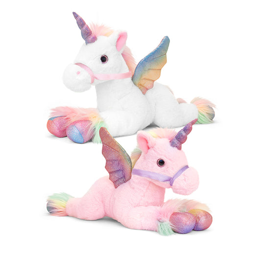 Keel Toys Pegasus Rainbow Assortment 70cm - Rosa ou Branco