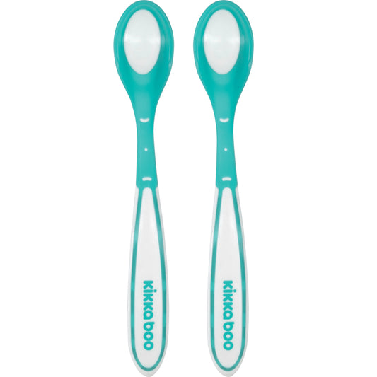 Kikka Boo de calor sensor Colheres com Menta 2 unidades