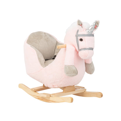 Kikka Boo de balanço Brinquedo com assento rosa e som de unicórnio