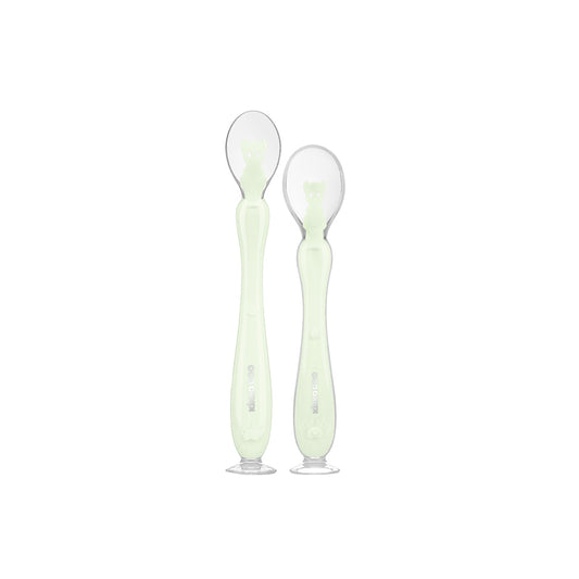 Kikka Boo silicone Colheres de com ventosa de menta 2 unidades