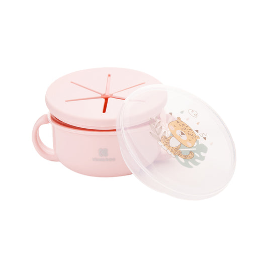 Kikka Boo Snack Bowl 2 em 1 Savanna Pink