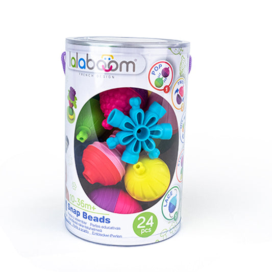 Cuentas y accesorios educativos Lalaboom, paquete de 24