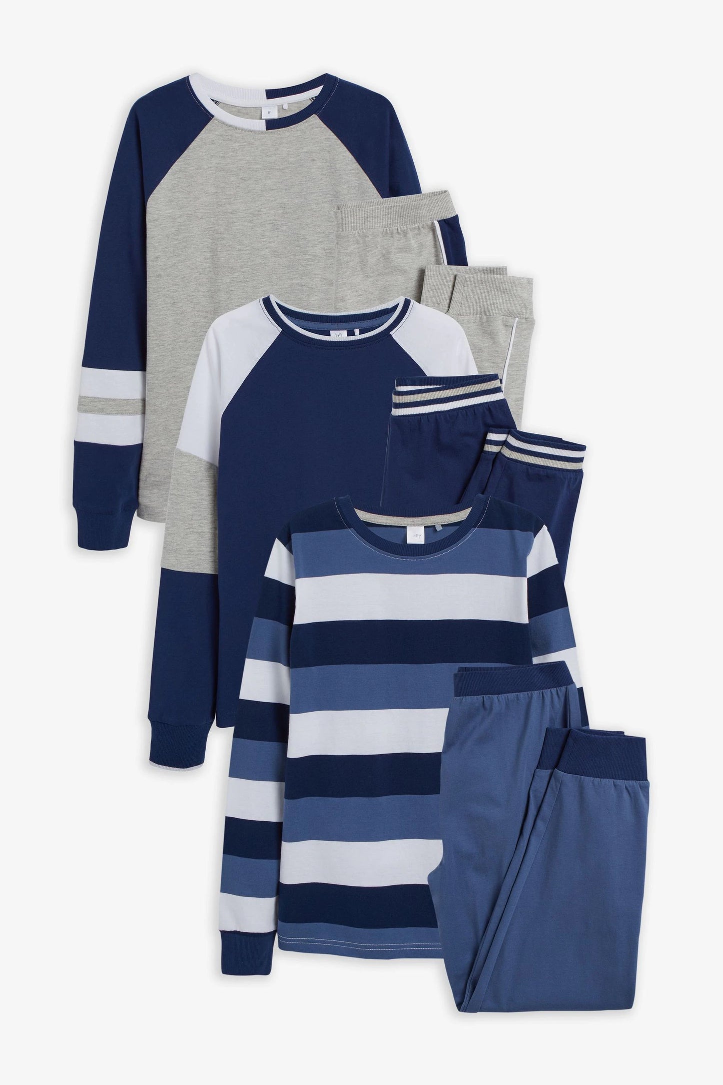 Camo & Khaki - Pijamas azul   - kit com 3