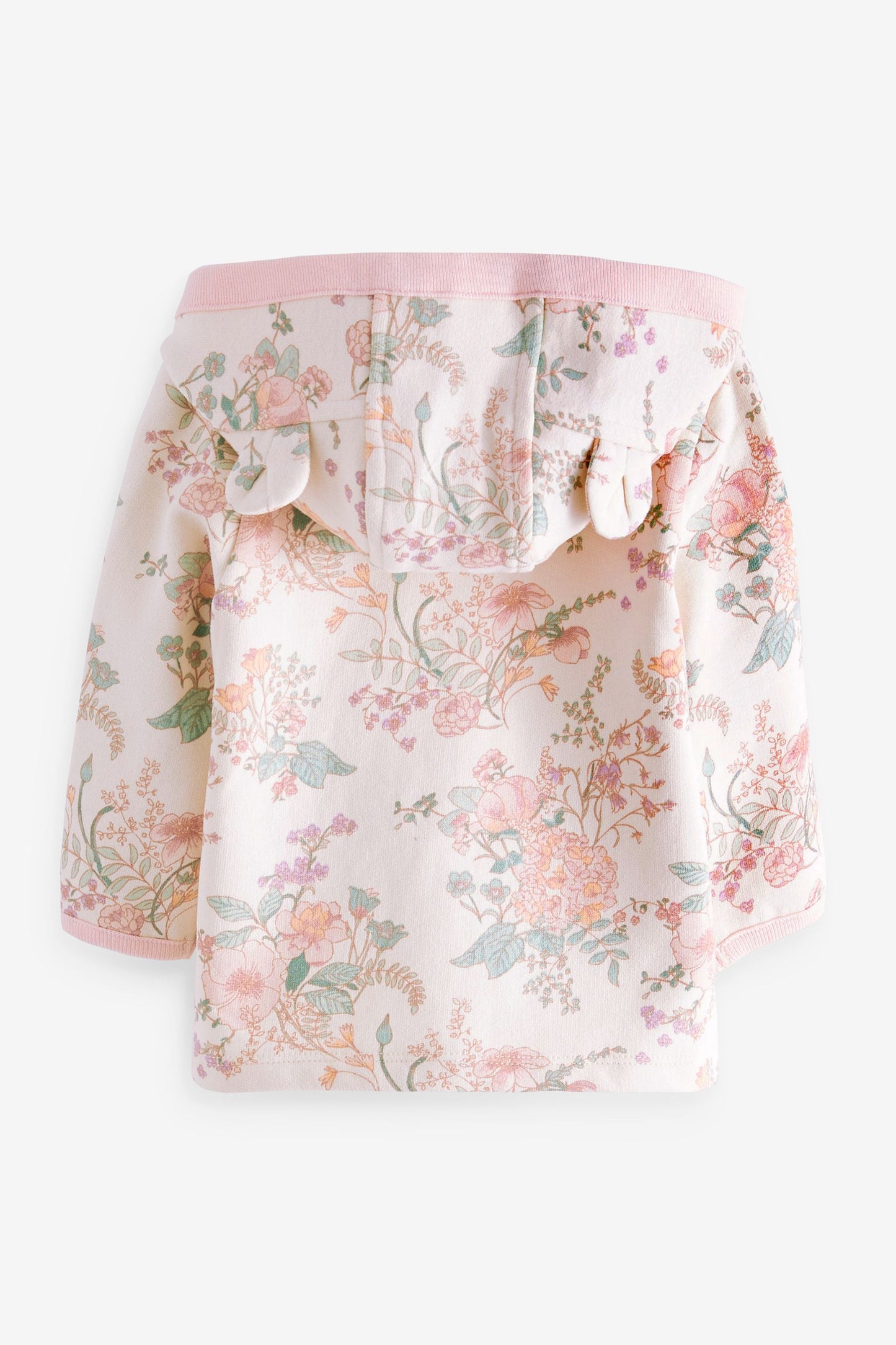 |Niña| Chaqueta de punto ligera - Rosa floral - (0 meses-2 años)