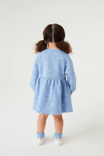 |Niña| Vestido sudadera Ladybug - Azul - (3 meses-7 años)