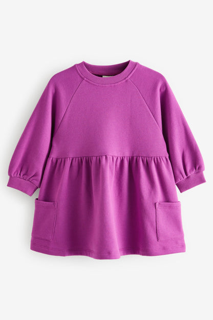 |BabyGirl| Vestido Moletom - Roxo (3meses-7anos)