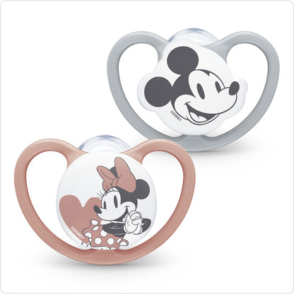 NUK Disney Mickey e Minnie Chupetas kit com 2 unidades