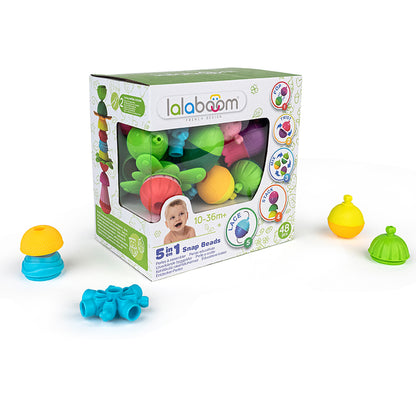 Lalaboom Educational Beads And Accessories 48Pk