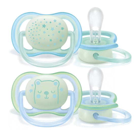 Philips Avent - Chupeta Air Night Soother Boy 0-6m 2Pk