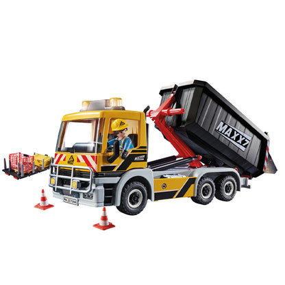 PLAYMOBIL City Action 70444 Camión de Construcción con Remolque Volque