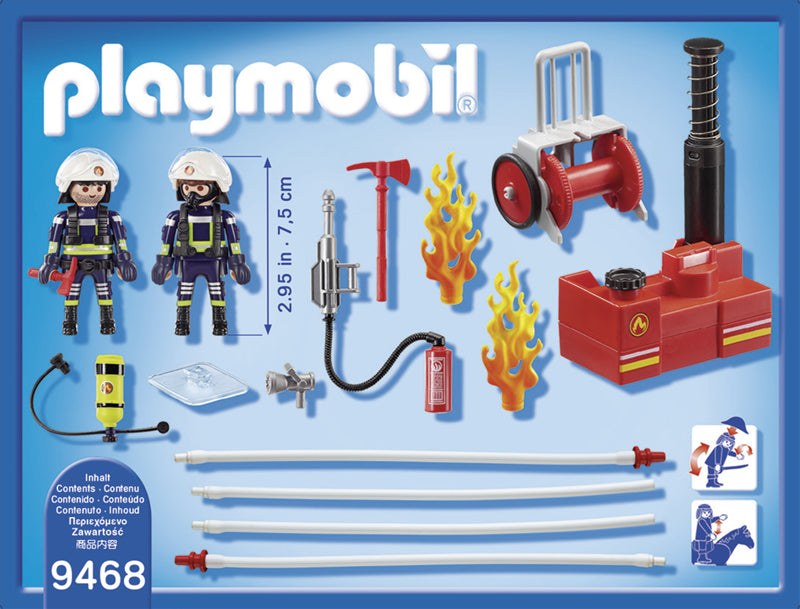 Playmobil - Bombeiros com bomba d'água