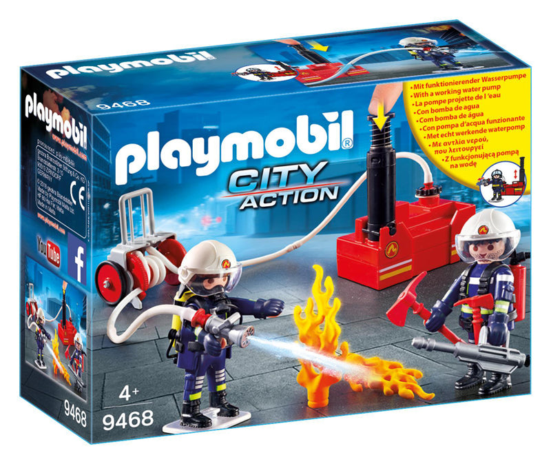 Playmobil - Bombeiros com bomba d'água