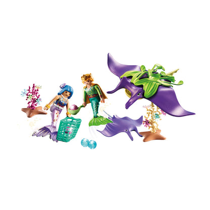Playmobil Magic- Colecionadores de Pérolas com Manta Ray