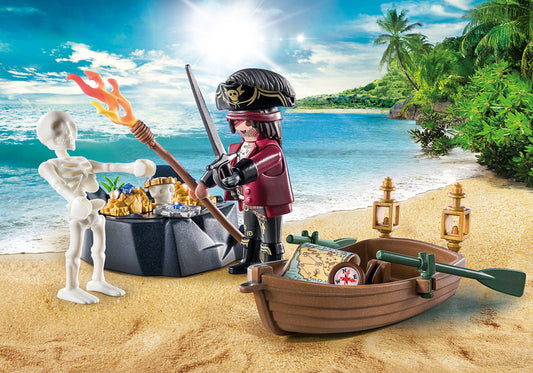 Playmobil 71254 Pirata con bote de remos