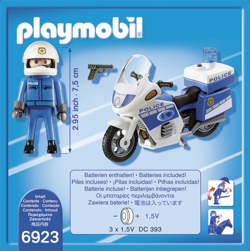Playmobil - Moto policial com luz Led