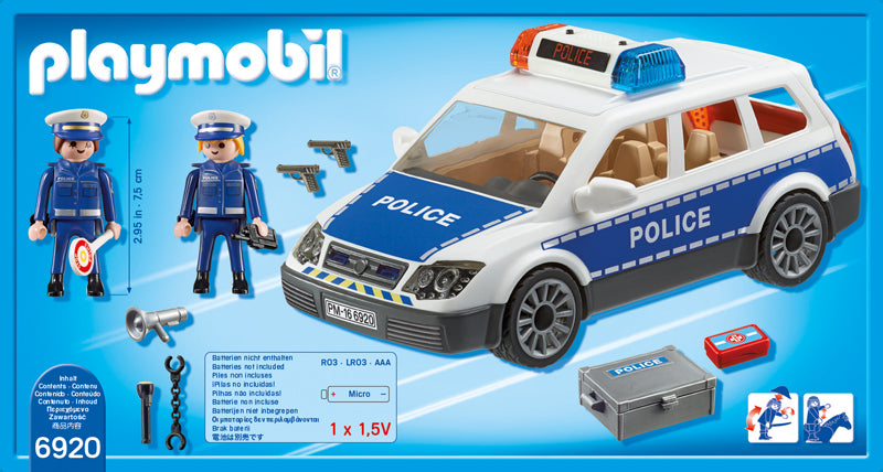 Playmobil 6920 Viatura Policial com Luzes e Som