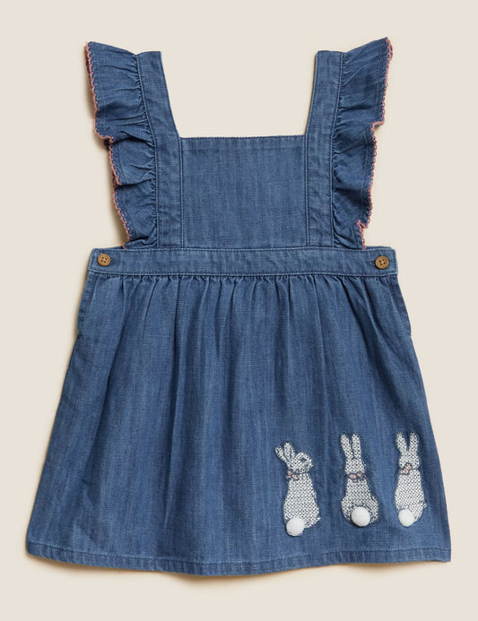 |Niña| Conjunto de babero y body - Peter Rabbit - (0 meses-3 años)