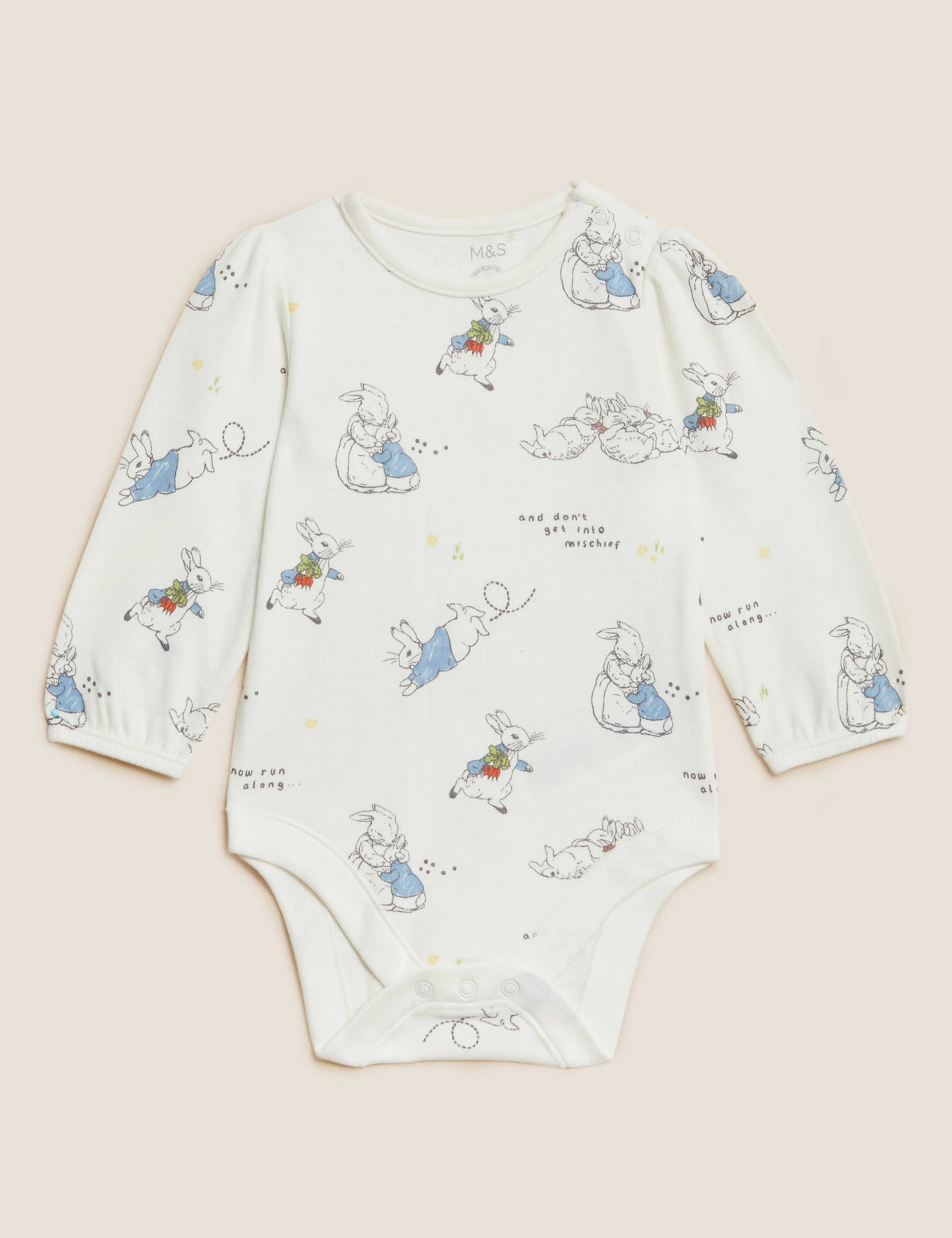 |Niña| Conjunto de babero y body - Peter Rabbit - (0 meses-3 años)