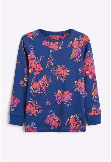 Pijamas Floral Marinho/Rosa - Kit com 3