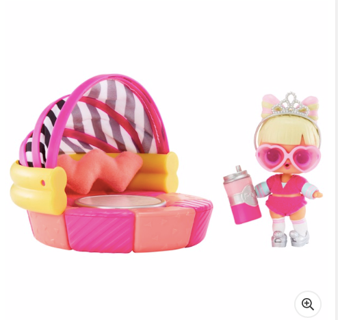 L.O.L. Surprise! Conjunto de móveis com boneca - cama de dia e suíte princesa