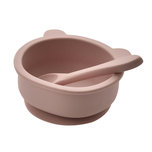 Bambino - Set de alimentación de silicona - Rosa