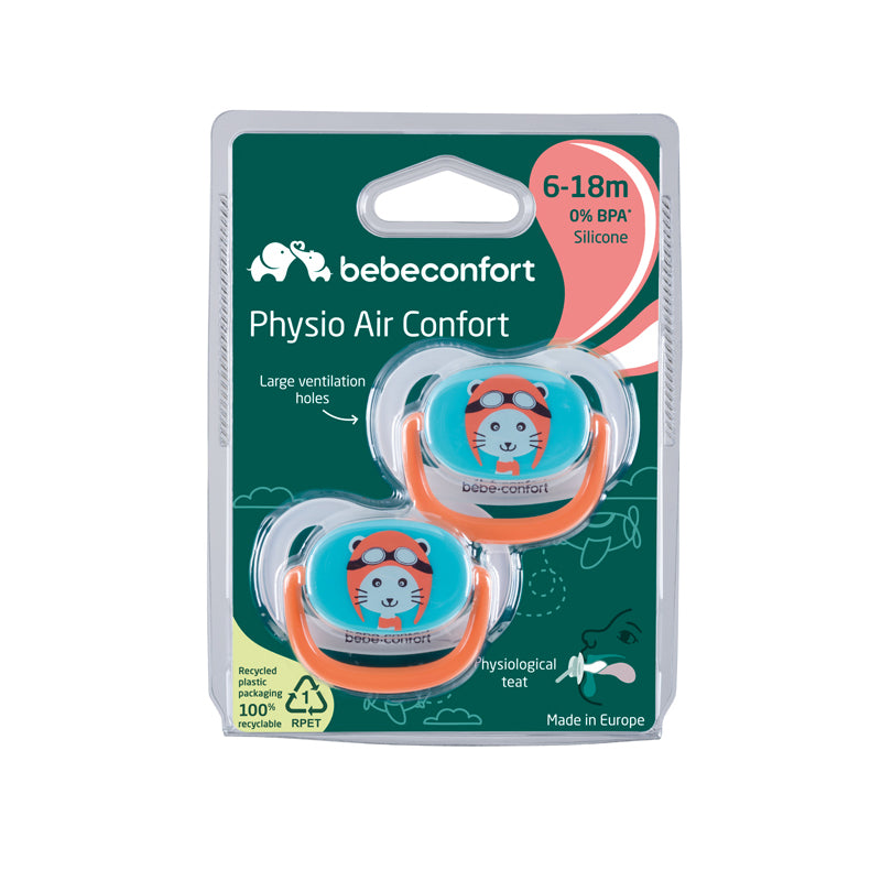 Bébéconfort Chupeta Physio Air Comfort The Traveler 6-18m 2Pk