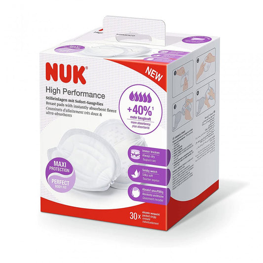 Nuk - Almofadas de mama de alto desempenho 30Pk