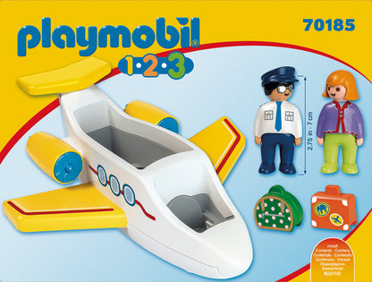 Playmobil 70185 1.2.3 Avião com Passageiro