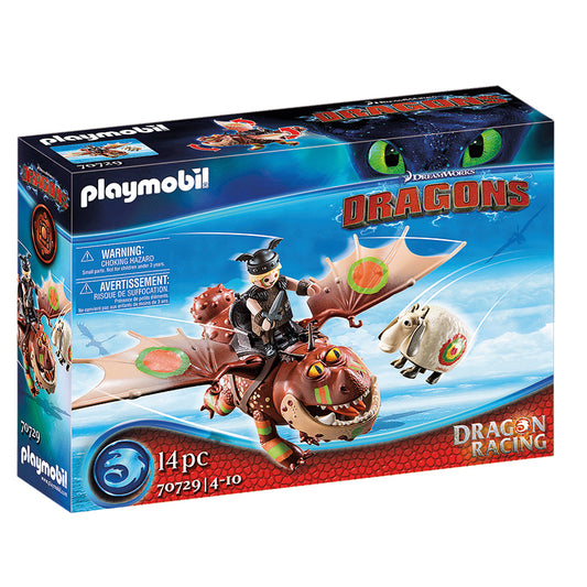 Playmobil 70729 DreamWorks Dragon Racing Fishlegs and Meatlug